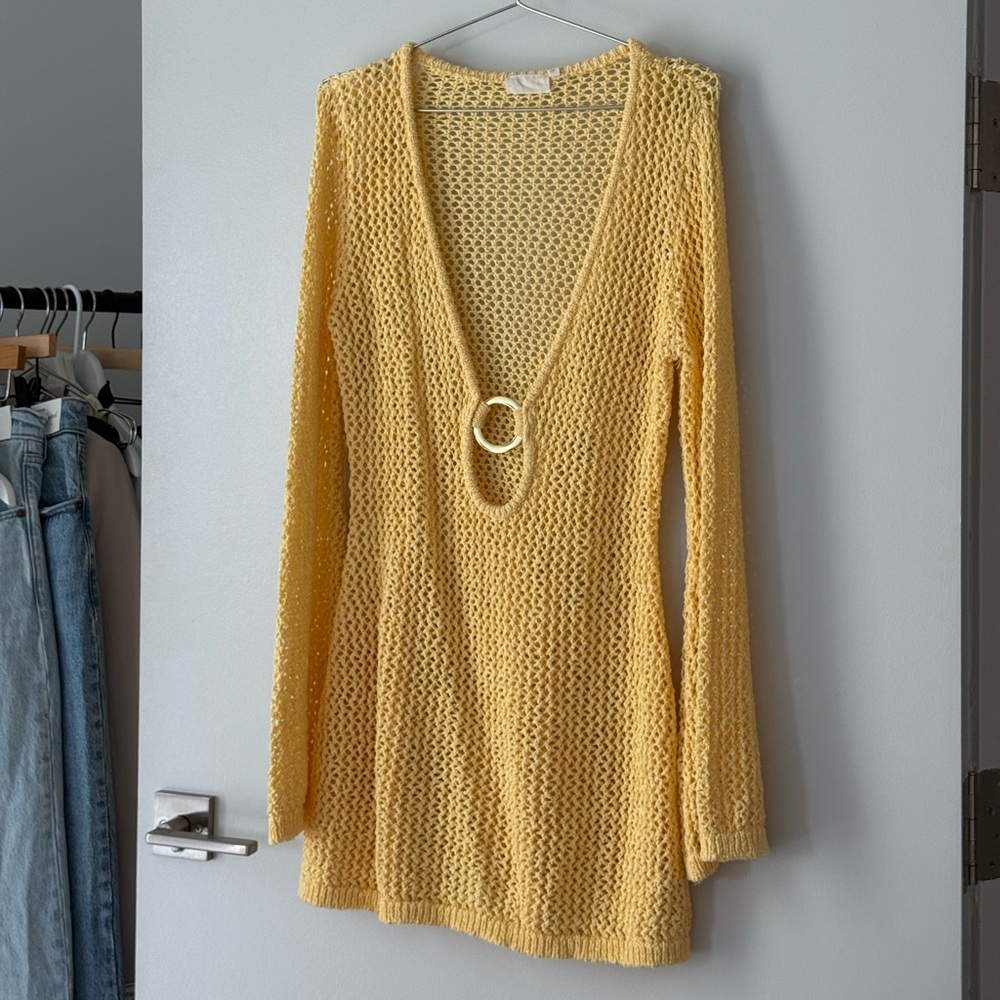 Monday Swimwear Yellow Mini Dress